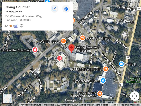 Location,103 W General Screven Way, Hinesville, GA 31313